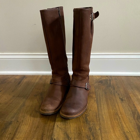 L.L. Bean Womens Brown Leather Waterproof Riding Boots Size 6 - Picture 2 of 12